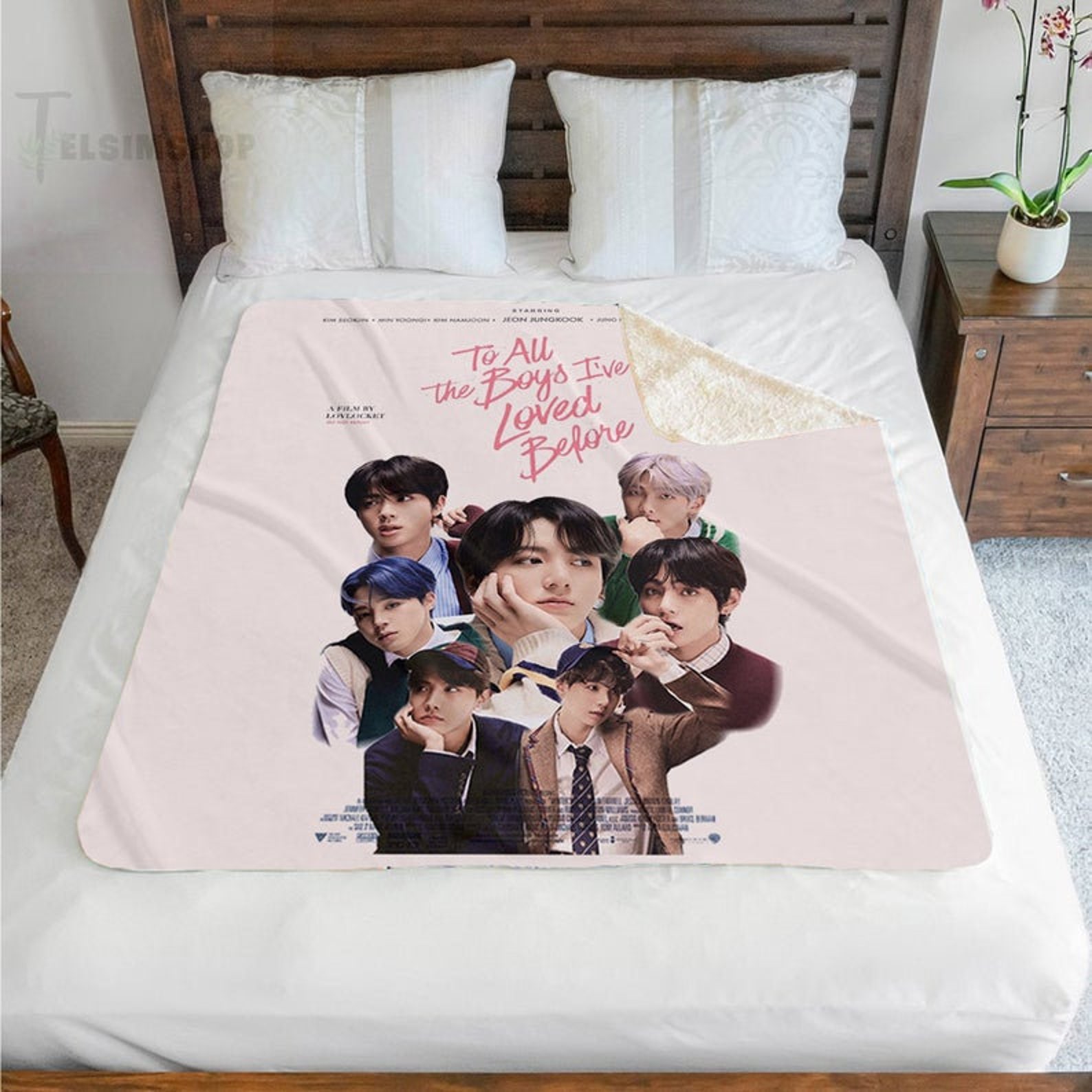 BTS KPop Blanket BTS Jungkook Blanket OT7 Bts Blanket Bts Etsy