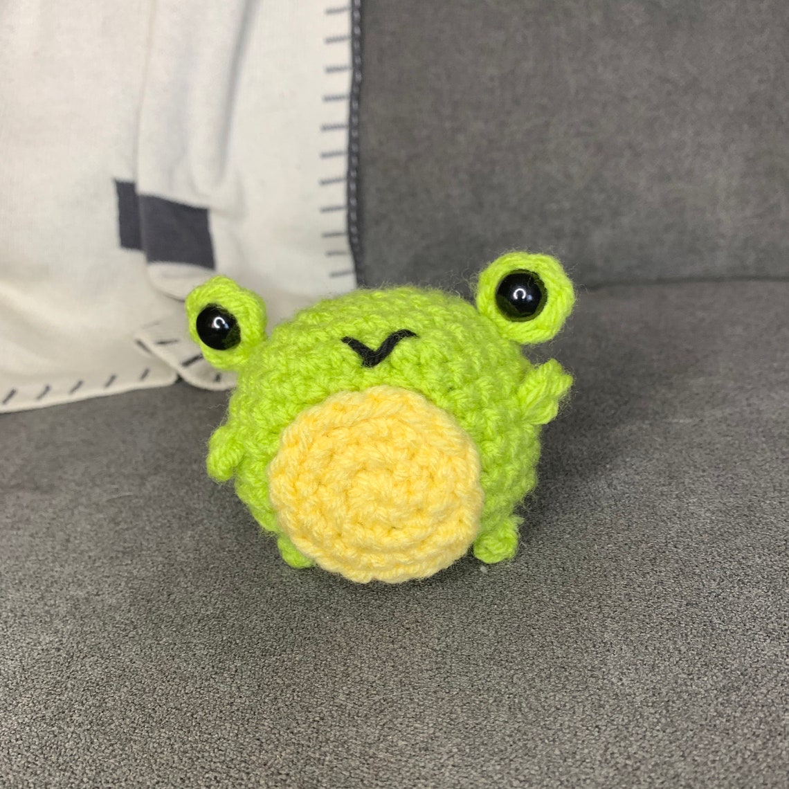 Crochet Mini Frogs Plush Keychain Bag Charm Stuffed Animal Etsy