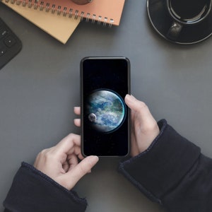 Erde Smartphone Wallpaper / iPhone Wallpaper / Samsung Wallpaper / Space Wallpaper / 16:9 / Astronomie