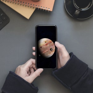 Jupiter Phone Wallpaper / iPhone X Wallpaper / Samsung Wallpaper / Astronomy Wallpaper / Jupiter / Galaxy Wallpaper