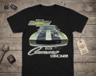 1969 Camaro Z28 Vintage Muscle Car Tee Garage Sign, Retro 69 Chevy Chevrolet Dad Gift, Classic Automotive Gearhead Gift Comfort Colors