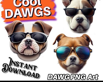 Dog Clip Art PNG Bundle Dog in Color png bundle Dog wall art png Dog clip art watercolor Animal Lover gift for her png digital download png