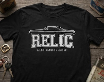 Car Shirt, 1964 Chevy Impala Apparel, Hot Rod Graphic Tee, Garage Wear For Men, Retro Automotive Heavyweight T-Shirt | Comfort Colors