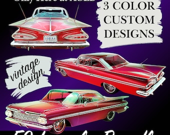 Digital Download PNG 59 Chevy Impala American Muscle Car T- Shirt Custom Design Sublimation Vintage Hot Rod T Shirt Car Lover Shirt Gift