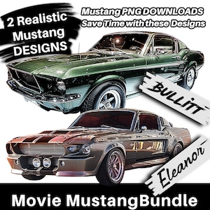 Mustang PNG American Movie Nostalgic Vintage Muscle Car Image file Clip Art Shirts mugs Digital Prints Car lovers Shirt PNG Classic Car Tee