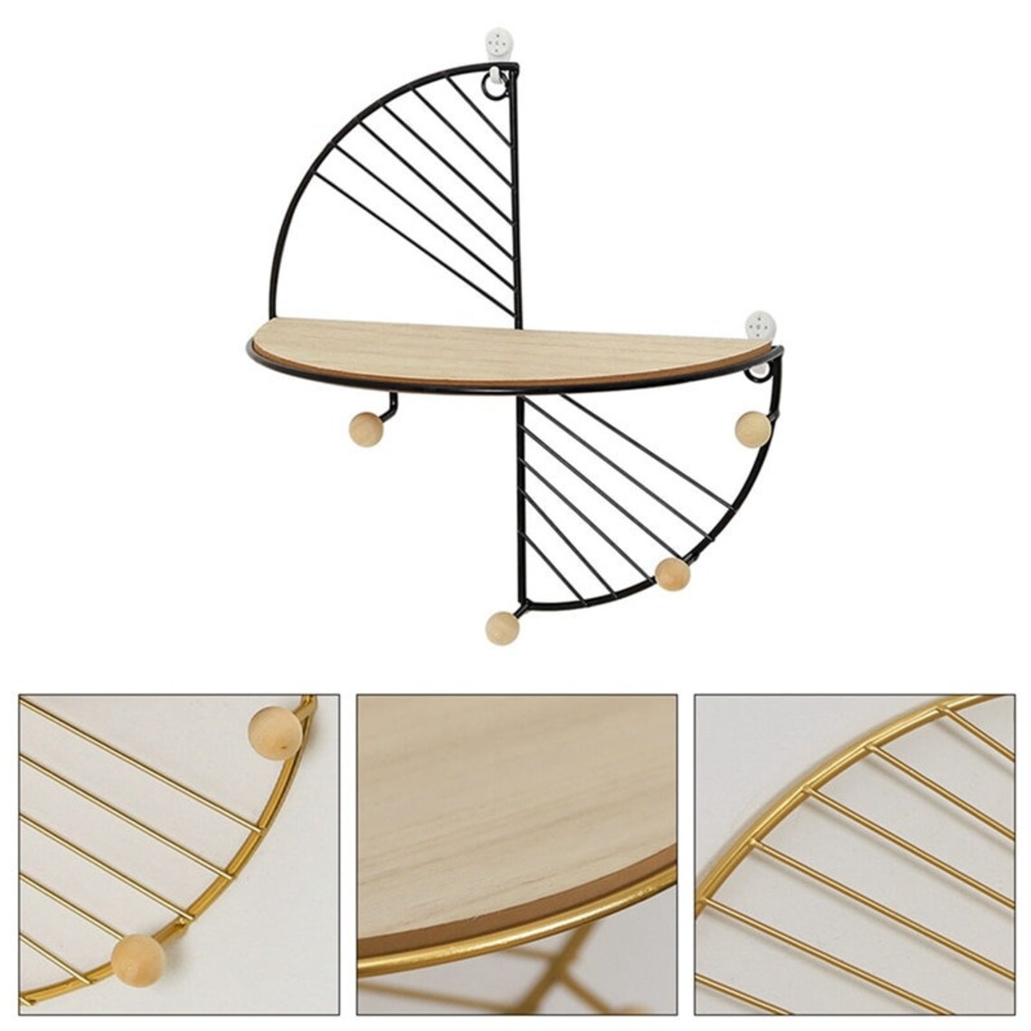 Iron Art Creative Storage Display Shelf Wall Hanging Storage Etsy