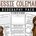 Bessie Coleman Biography Unit Pack 3 5 Homeschool Social Studies