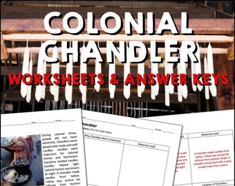 Colonial Chandler Reading Worksheets & Answer Keys, American Revolution Printable Pages, US History, Social Studies, Preschool Kids Activity