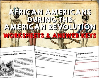 Afroamerikaner Arbeitsblätter zum Leseverständnis, US Geschichte Revolution Passagen & Fragen, Stundenplan für die Homeschool