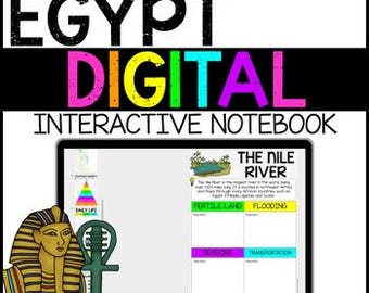 Ancient Egypt Digital Interactive Notebook, Egyptian Civilization Study ...