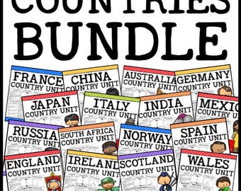 Countries Around the World Social Studies Bundle, Reading Comprehension ...