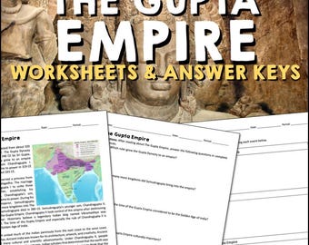 Gupta Empire Reading Comprehension Worksheet, Ancient India History ...