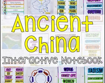 Ancient China Interactive Notebook, Geography of China, Social Studies ...