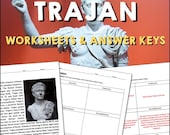Trajan Ancient Rome Reading Practice Worksheets, Ancient Civilization Passages, Social Studies, Kids Activity Pages, History Lesson Plans