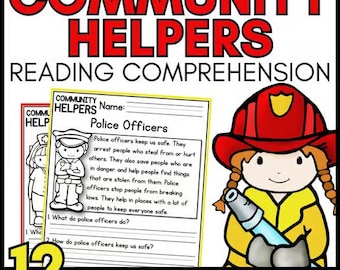 Community Helpers Activities for Kids, Worksheets, Social Studies Kindergarten, 1st, 2nd Grade, Community Worker Careers & Jobs in Community
