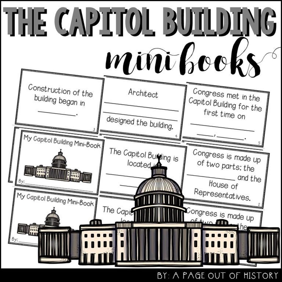 Capitol Building Mini Books for Social Studies - Etsy