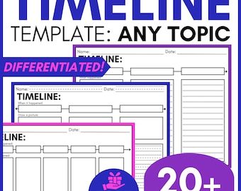 Blank Timeline Templates, Chronological Order, Sequence of Events ...