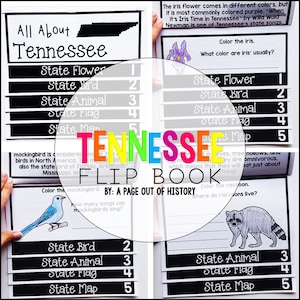 Tennessee 3rd-5th Grade State Lesson | Symbols, Map, Flag, Reading, Writing, Vocab | Classroom, Homeschool | No Prep Printable | US History