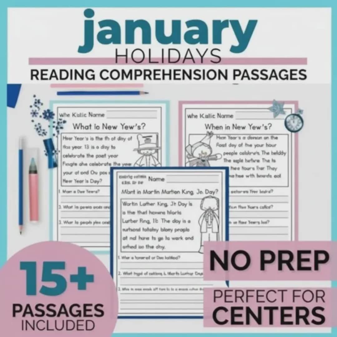 New Years 2026 Reading Comprehension Passages, Questions With Answers ...