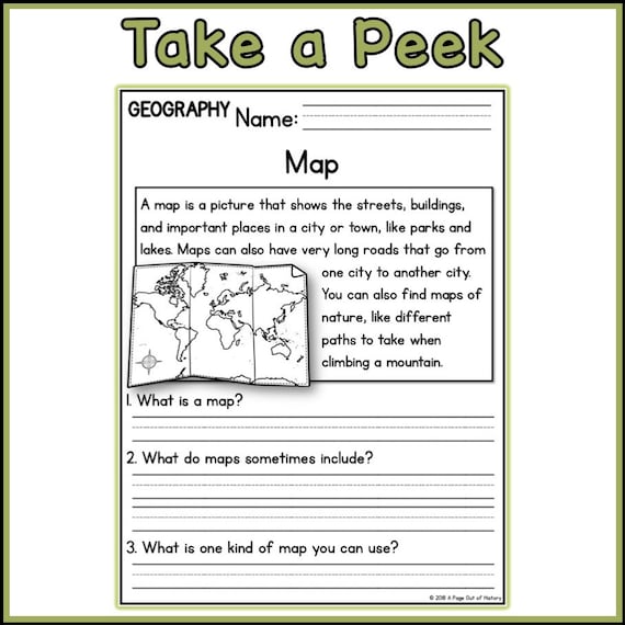 Geography Worksheets Ks3 Printable 1st 2nd Grade Reading Comprehension