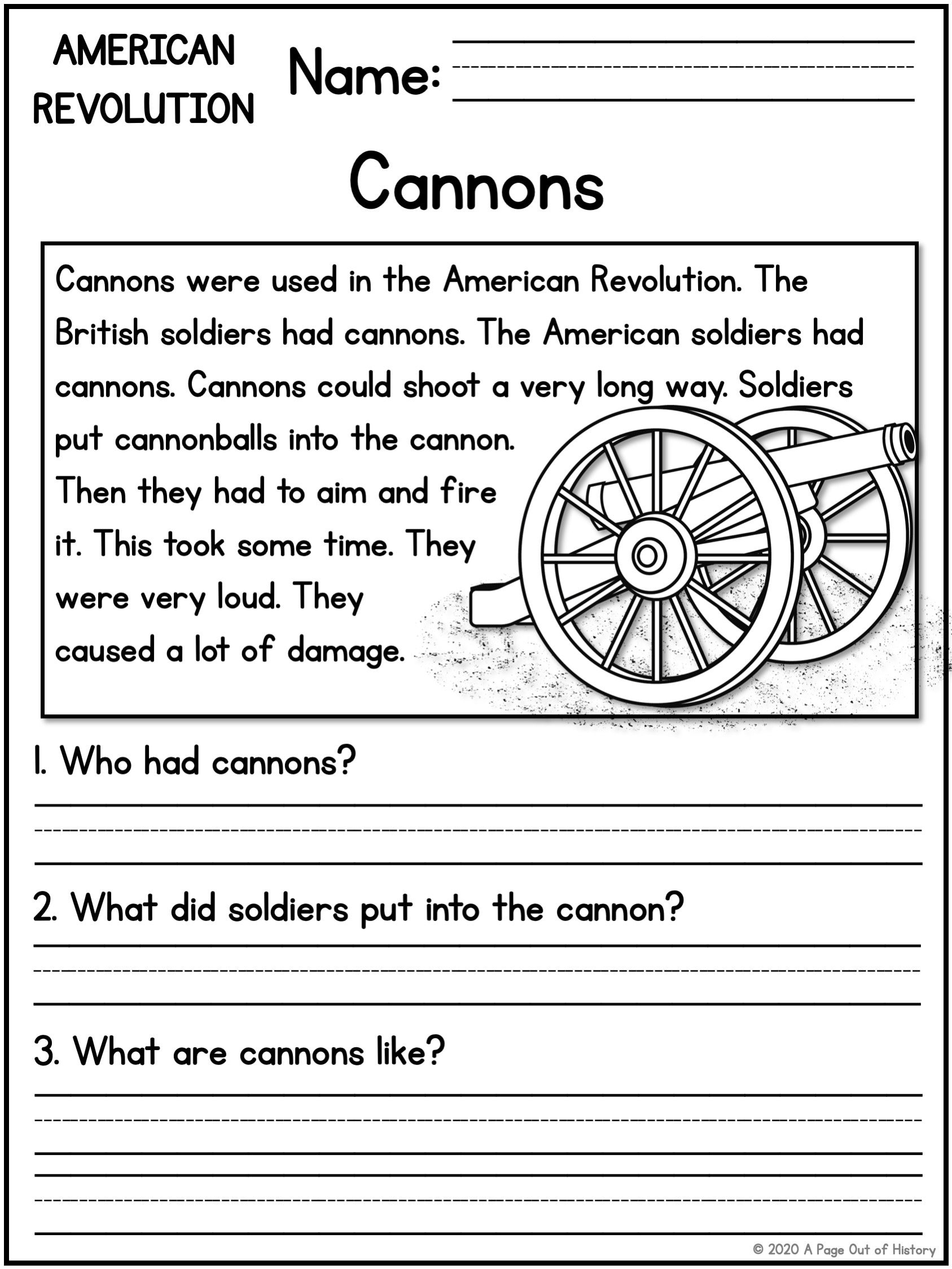 1st-2nd-grade-reading-comprehension-american-revolution-passages-questions-classroom-homeschool-no-prep-printable-us-history-etsy for Free Printable American History Worksheets 1st 2nd Grade Reading Comprehension | American Revolution Passages & Questions | Classroom, Homeschool | No Prep Printable | US History - Etsy for Free Printable American History Worksheets