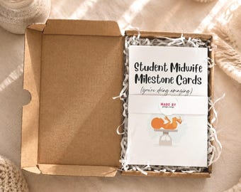Cartes d'étape importantes pour les sages-femmes étudiantes | Cadeau étudiant sage-femme