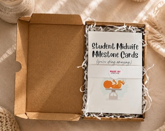 Meilensteinkarten für Hebammen | Hebammen-Student Geschenk