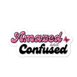 Amazed and Confused Logo Sticker