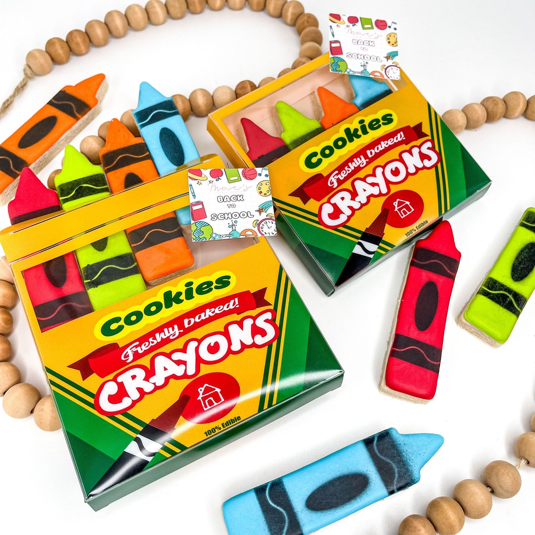 Crayons Cookies, Cookies for Kids, Back to Schools Supplies, Back to