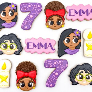 Encanto sugar cookies, one dozen cookies, Custom Encanto cookies, Birthday cookies, royal icing cookies