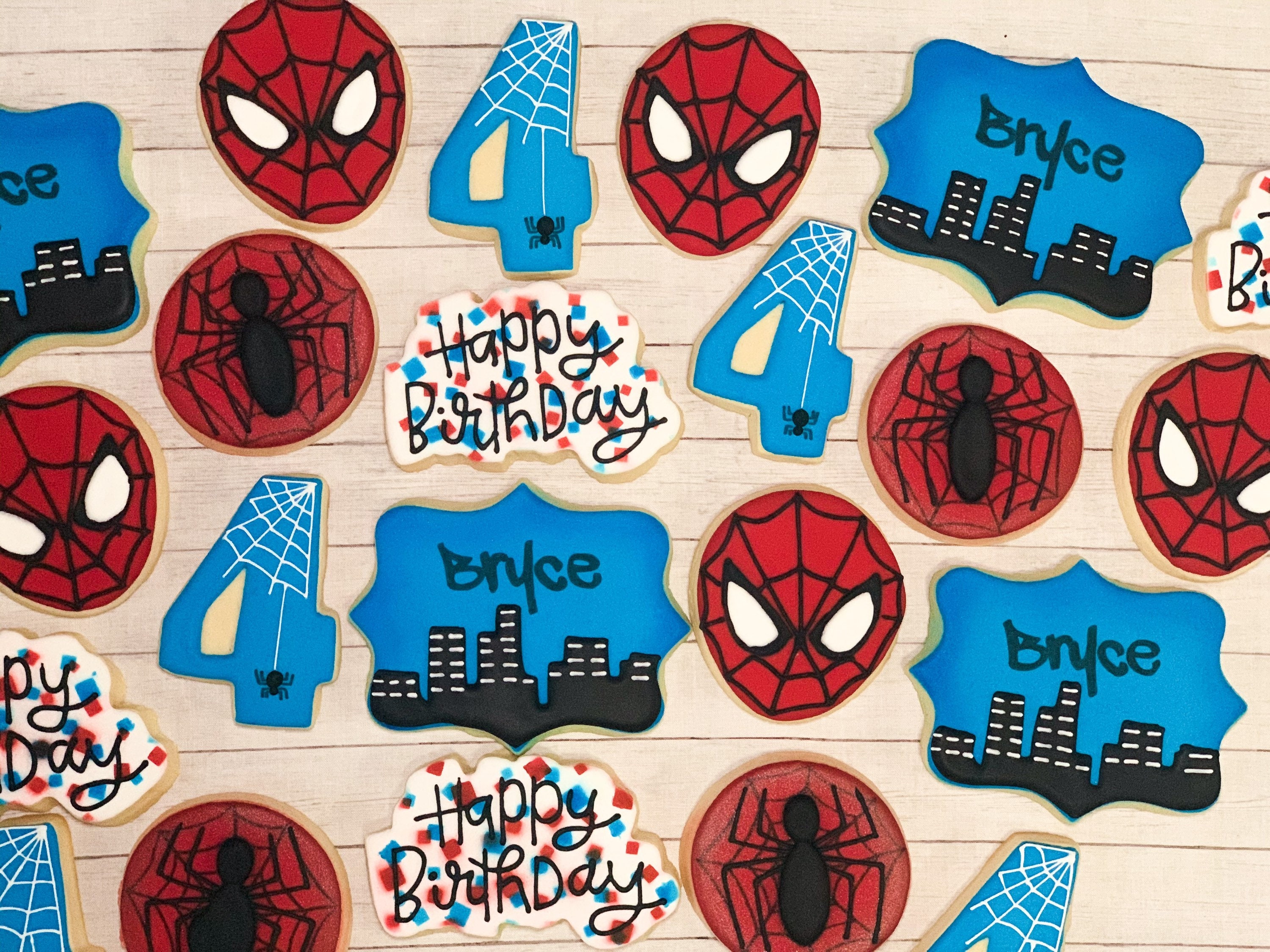 SpiderMan cookies Etsy