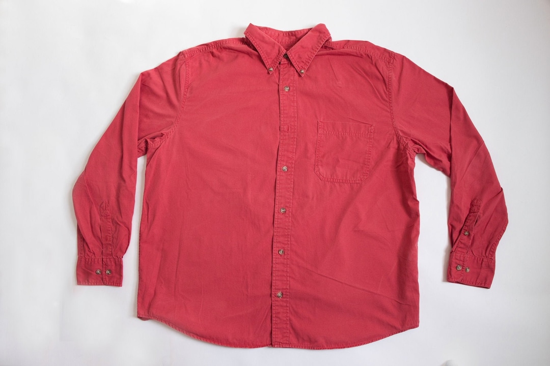 Eddie Bauer Salmon Button Down Shirt - Etsy Singapore