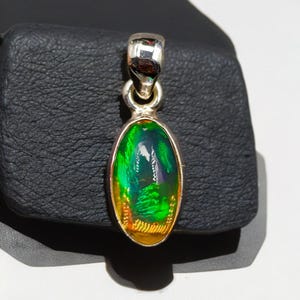 Dainty Ethiopian Welo Opal  925 Sterling Silver Pendant Necklace Layering Jewellery Gift Natural Opal Necklace