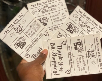 Custom 4" x 6" Thermal Package Labels/Stickers
