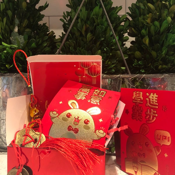 Chinese New Year Gift | Year of the Rabbit | Chinese New Year Gift Box| CNY 2023 | Gift Box | Lunar New Year Gift | Good Luck| Red Envelope