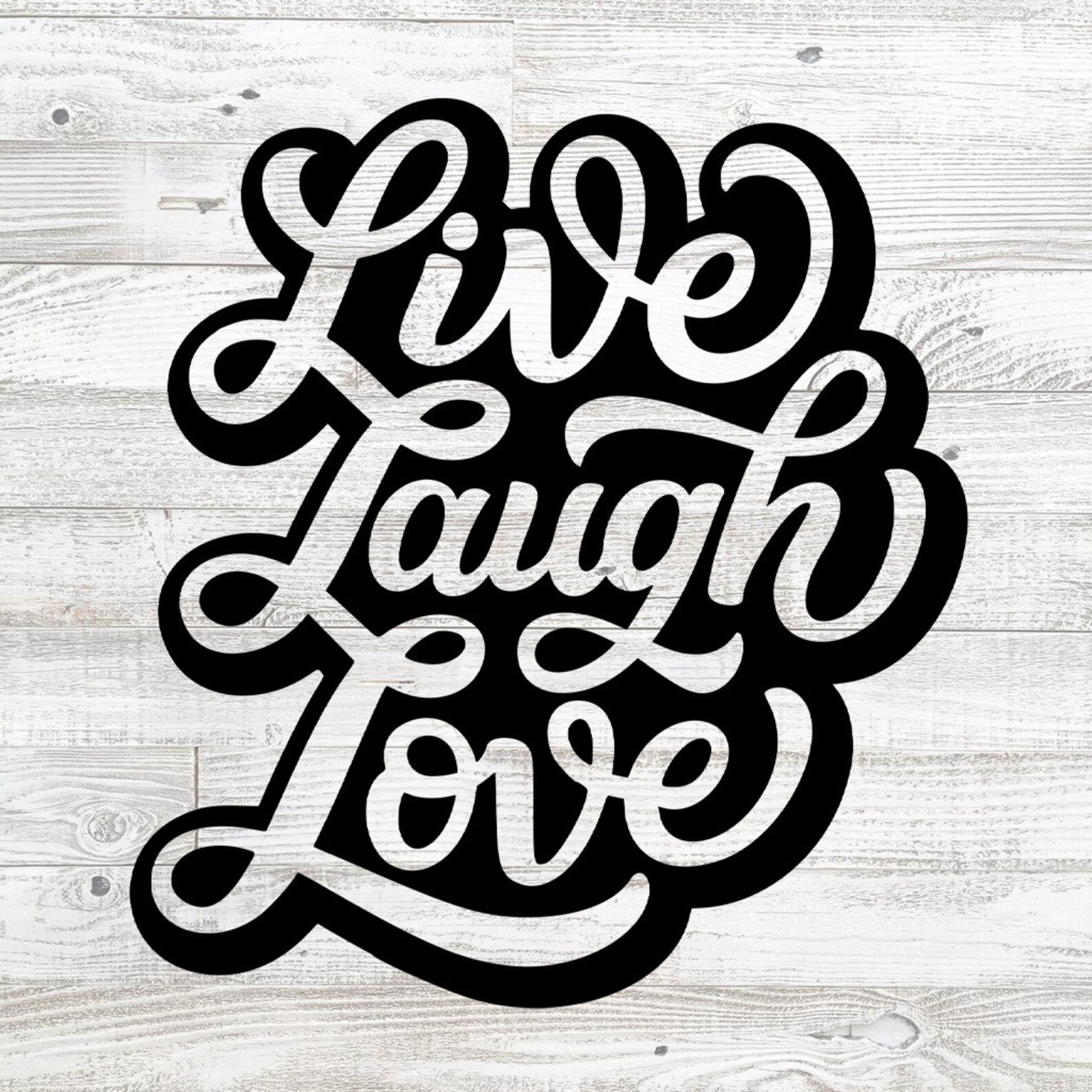 Live Laugh Love Decal Décalque de voiture Autocollant Etsy