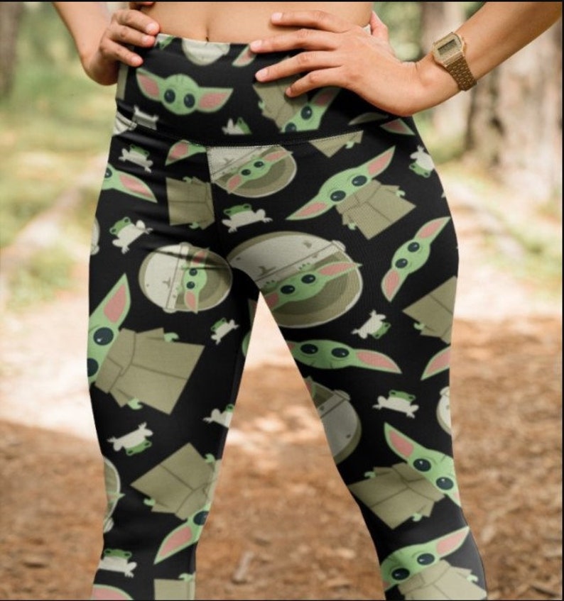 100/% Spun Polyester Baby Yoda Legging The Child Star Wars Gifts