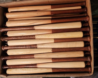 25 pack 18" Mini Souvenir Baseball Bats Real Ash Wood Blems