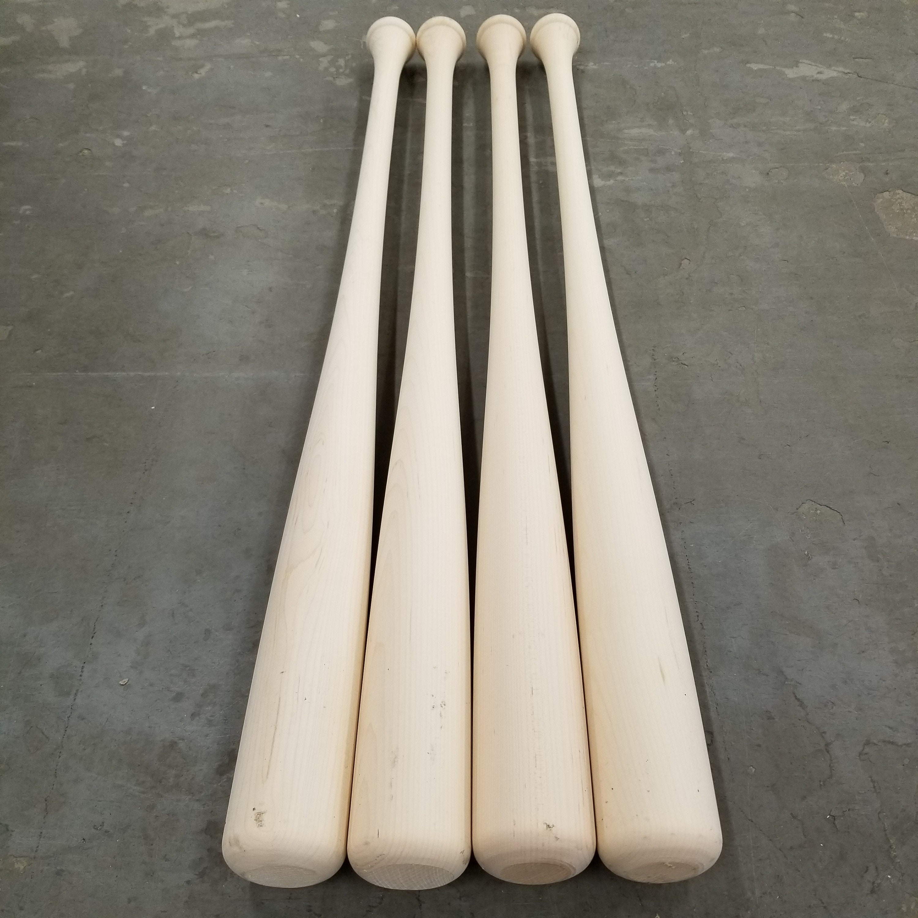 4 Wood Baseball Bat Blanks Maple Cupped Etsy