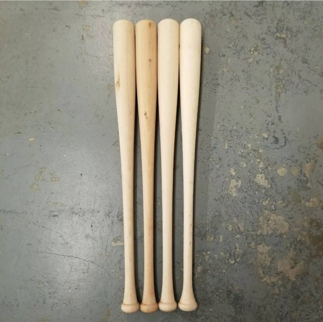 4 Craft Quality Baseball Bats Wood Blem Bats Etsy