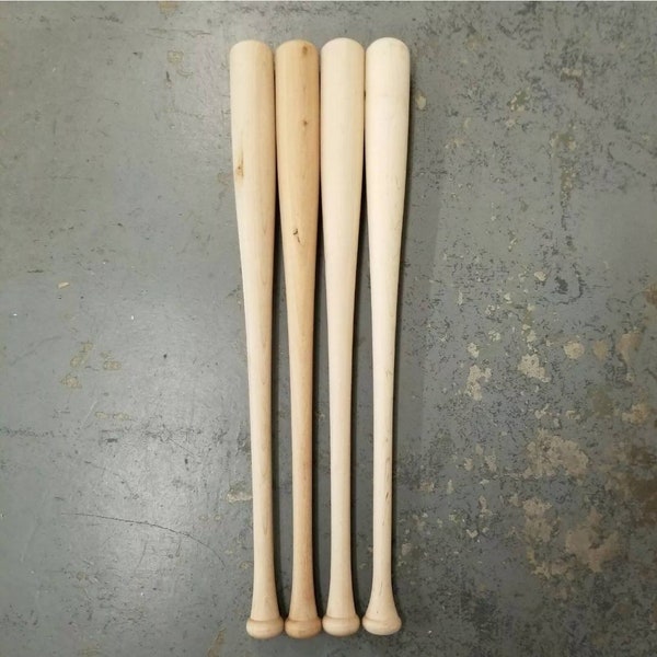 4 Craft Quality Baseball Bats Wood Blem Bats