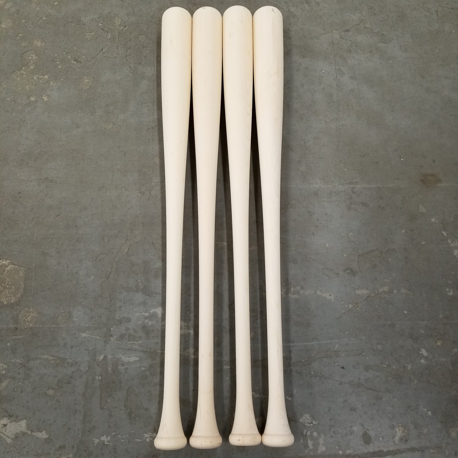 4 Wood Baseball Bat Blanks Maple Cupped Etsy