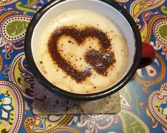 Paquete de plantilla de café corazón de San Valentín