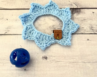 Collier pour chat au crochet fait main : colliers colorés pour chaton