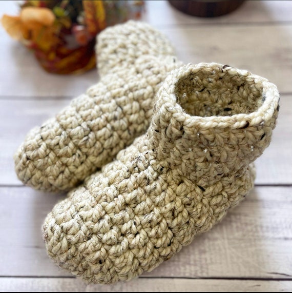 Warm Cozy Crochet Slipper Handmade Slipper Thick Slipper Sock Crochet Bootie Handmade Bootie Thick Sock Unisex Slipper Knit Bootie Etsy