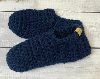 Handmade Crochet Slipper Socks: Unisex Warm Indoor Booties