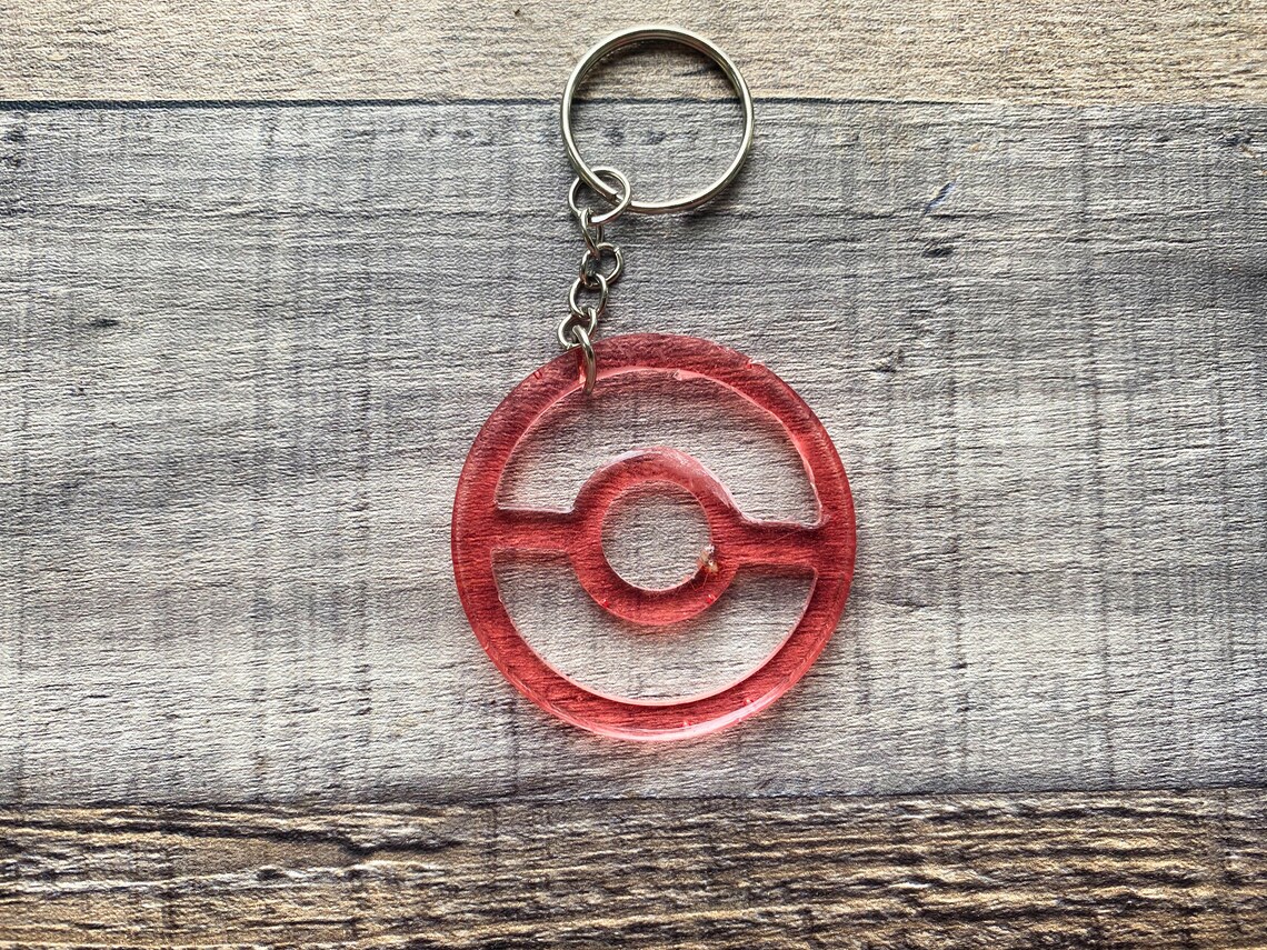 POKEMON inspired keychain customizable resin inexpensive Etsy