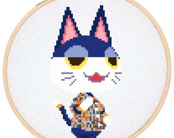 Patrón de punto de cruz Punchy Animal Crossing (descarga digital)