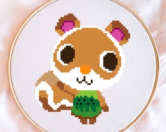 Patrón de punto de cruz de Animal Crossing de Sylvana (descarga digital)