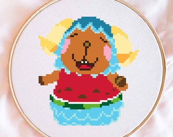 Patrón de punto de cruz de Wendy Animal Crossing (descarga digital)